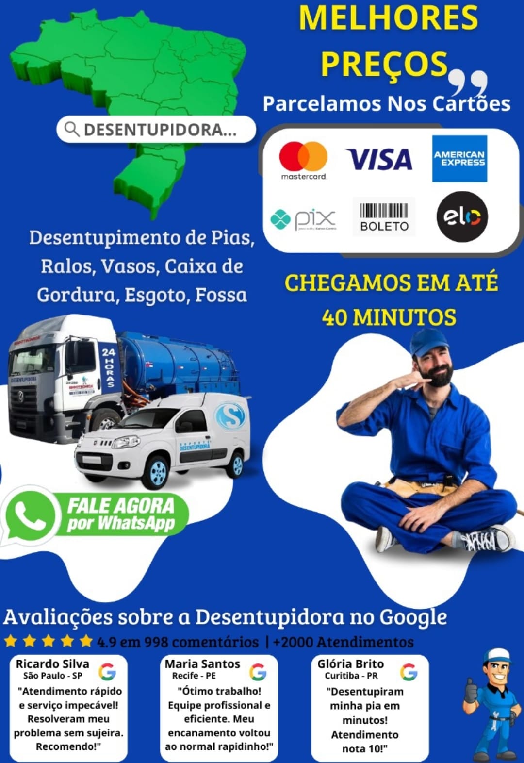 Serviço de Desentupidora